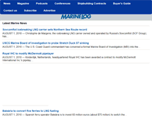 Tablet Screenshot of marinelog.com